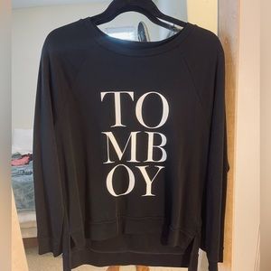 Black Small Loose Fit TOMBOY Long Sleeve